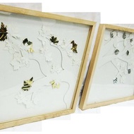 Collection: Impression MO - Gold&Silver plated paper artwork S/2