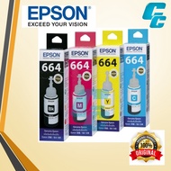 Epson 664 T664 Ink (Genuine) Black Cyan Magenta Yellow T6641 T6642 T6643 T6644