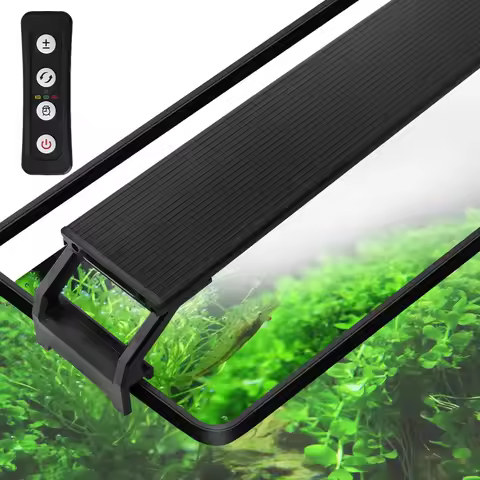 Full Spectrum Planted Aquarium LED Lighting 20-63cm 110V-240V External Controller, With Extendable B