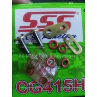SSS Pin Rantai 415 Oring 428 Oring 428H 415 428 Rantai Motorcycle SSS AJIRACING RKM RK PROTAPER