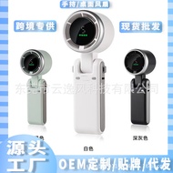 High-Speed Turbo Fan N607 Digital Display Mini Hanging Neck Fan usb Charging Handheld Folding Small 