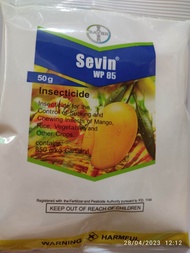 SEVIN WP 85 (50g powder) insecticide for the control of sucking and chewing insects of mango rice ve