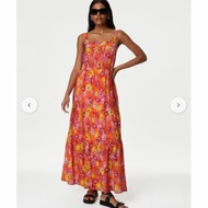 mark&spencer floral midi dress