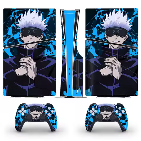 Jujutsu Kaisen Gojo Satoru PS5 Slim Disc Skin Sticker Decal Cover for Console Controller PS5 Slim Di