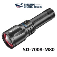 Smiling Shark Powerful Torch Light Led M80 10000LM Strong light Flash Light Rechargeable Lamp SD7008