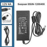 SOY/SUN-1200400Camera Power Cord HKC Display 12V4A Power Adapter