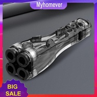 【MYHOMEVER】 4 In 1 Expansion Port Filament Pipe PTFE Filament Tube Adapter Plastic Feeds Tubes Diver