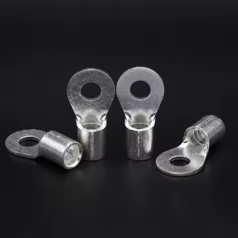 OT OT4-4/5/6/8/10/12/16 4mm2 Wire Cable Copper Round Ring Tongue Connection Connector Lug Spade Non 