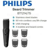 PHILIPS BEARD TRIMMER ELECTRIC RECHARGEABLE WIRELESS CORDLESS SHAVER BT1214 BEARD SHAVING TOOL