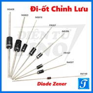 [Combo] Rectifier Diode 1A 1.5A 2A 3A 1KV / Diode 1N4007 1N5399 FR207 1N5408, Zenner Diode 1N4148 An