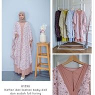 ASKA.ID - VISYA FLOWERS LAYER KAFTAN BATWING CLOTHES