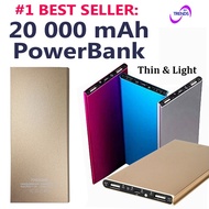 High Capacity Compact Stlyish Powerbank 20000mAh - Slim powerbank & HT-T27 model