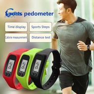 CnaBpc LED Pedometer Bracelet Step Counter Watch 12/24H Time Display Step Counter Watch Silicone Ste
