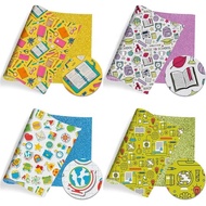 20x33cm Double Side Glitter | 1.6mm Thick | Back to School | Faux Leather Sheets | DIY Crafting