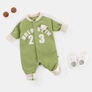 Baby Onesie Spring Baby Boy Baby Onesie Korean Version Single-Breasted Romper Baby Onesie Newborn Ho