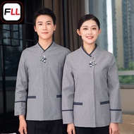 12.11 Hotel Overalls Long-Sleeved Property Guest Room Cleaning Clothes Auntie