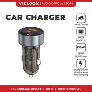 VICLOOK Fast Charging 2 Port Car Charger 55W