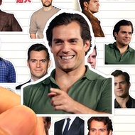 Henry Cavill Stickers HD Waterproof British Actor Henry Cavill Superman Collection Decorative Sticke