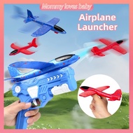 Airplane Launcher Foam Plane Toy Outdoor Kids Flying Foam Glider Plane Toy Manual Launch Aircraft Te