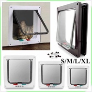 Smart-x$Pet!x!Door!Y,4!V,Way!M,Locking!V,Security!g,Lock!w,ABS Plastic Dog Cat Flap Door Controllab