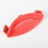 Silicone Material Water Colander for Washing Rice Draining Fruits Vegetables Noodles and Filtering W