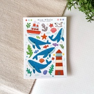 Blue Whale / whale / sticker sheet / sticker / Cute / Planner / Notebook sticker / Unique sticker/ d