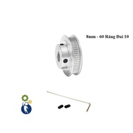 Pulley, Pulley, Pulley Shaft 8mm - 60 Teeth Belt 10, used with 2GT-10mm belt