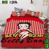 【逆萌二次元】實體照 貝蒂娃娃 性感尤物Betty Boop1♥四件式床包組♥三件套單人雙人加大特大被套枕頭套寢具DB