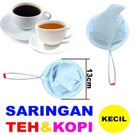 PAKET 20PCS SARINGAN TEH/KOPI KAIN UKURAN 14CM (SEDANG) - SARINGAN