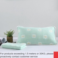 LP-8 Special 🆑Cotton Gauze Pillowcase One-Pair Package Latex Pillow Case Single Children's Cotton Summer Pillow Liner Co