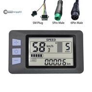 .P3H Electric Bike Meter Display Panel Meter Display 24V 36V 48V 60V for Electric Scooter (5PIN)