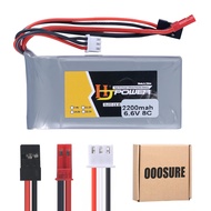 6.6V 8C 2200mAh LI-FE Battery for RC Receiver 18SZ 14SG 10J T8J T6J 7PX 4PX 4PV 4PLS 4PK 3PV T4PM wi