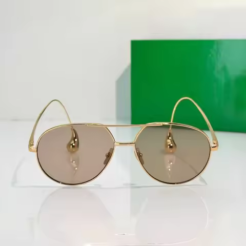 LTECA Sunglasses 1701LA Simple Double-bridge Alloy Frame Trend Retro Fashion Sweet Fresh UV400 High-