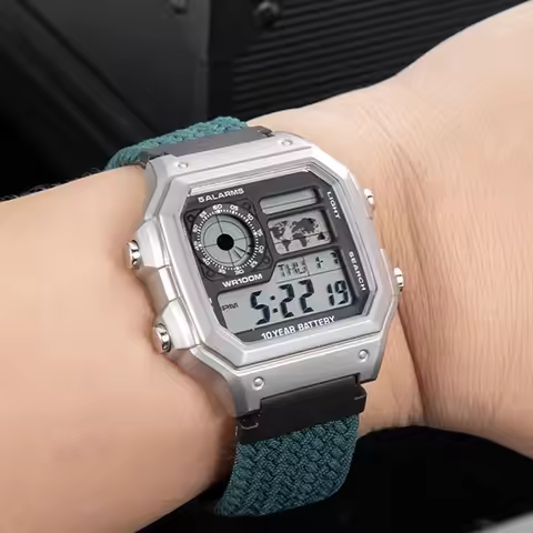 For Casio G-shock AE-1200 AE1200WH women men stainless steel mod case with Mirror Glass bezel metal 