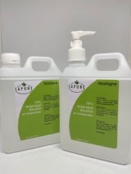 1L Alcologne with 70% isoproply alcohol, scent and moisturizer in pump bottle (perfume)