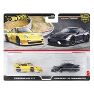 Hot Wheels Premium Car Culture Porsche 993 GT2 Porsche 718 Cayman GT4 diecast 2pcs