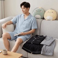 ZHAOX55FD 1 Set Summer Pajamas, Lightweight Cotton Pajamas Set, Premium Flexible With Pockets Soft S