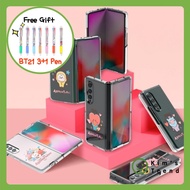 [BT21 Official] Line Friends BTS BT21 Baby Sketch Samsung Galaxy Z Fold 3 Slim Clear Reinforcement P