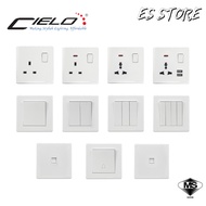 CIELO WHITE USB SWITCHES & SOCKETS FULL RANGE [SIRIM]