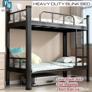 KT WARE High Quality Heavy Duty Thick Double Decker Bed Besi Katil TIDUR 2 TINGKAT HOSTEL BED KATIL ASRAMA