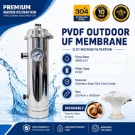 PVDF UF Membrane Stainless Steel Water Filter 0.01 Micron Whole House Filter System PVDF3000 PVDF Me