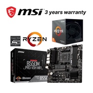 AMD Ryzen 5 3600 Processor with MSI B550M PRO-VDH WIFI Motherboard Bundle
