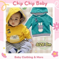 Genuine surplus boys' OBAIBI cotton fleece hoodie, sizes 3m - 3y