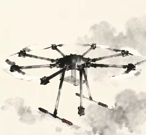 Rctosky LX1100 All Carbon Fiber 1100mm Octacopter 6C PRO Doublel M8N/M9N/M10 GPS Flight Controller B