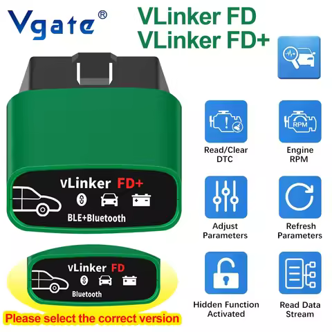 Vgate vLinker FD+ BT4.0/ FD BT3.0 V2.2 for Ford Forscan OBD2 Scanner Car Diagnostic Tools Auto Scann