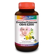 (60 Softgels) Holistic Way Evening Primrose Oil+Olive E200 For Hair Skin Nails