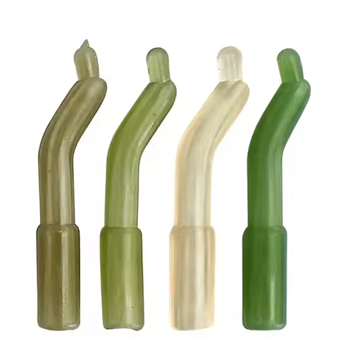 50pcs D Rig kickers Fishing Tackle Kit Tail Carp Fish Accessories Heavy Duty Tool Rubber Tip Tubes T