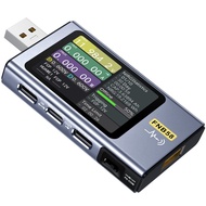 FNIRSI USB Tester 4-28V 7A LCD USB A&C Voltage Current Power Tester Multimeter with App Software, Fa