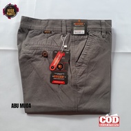 Hugo Pants - Celana Panjang Pria Bahan Kerja Slm Fit Formal Jumbo Kain Katun Cowok Dewasa