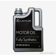 LEXUS ENGINE MOTOR OIL FULLY SYNTHETIC SP 5W40 GF-6 4L - New Lexus 5W40  Fully Synthetic Motor Engin